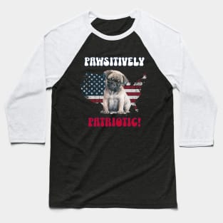 4th of July Independence Day Patriotic French Bulldog Funny Design for Dog Lovers Baseball T-Shirt